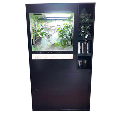 Chameleon Academy Enclosure Stands work hand in hand with the enclosures and optional utility units too