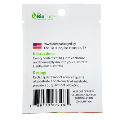 Instructions for BioShot - For 6 Quart Bags