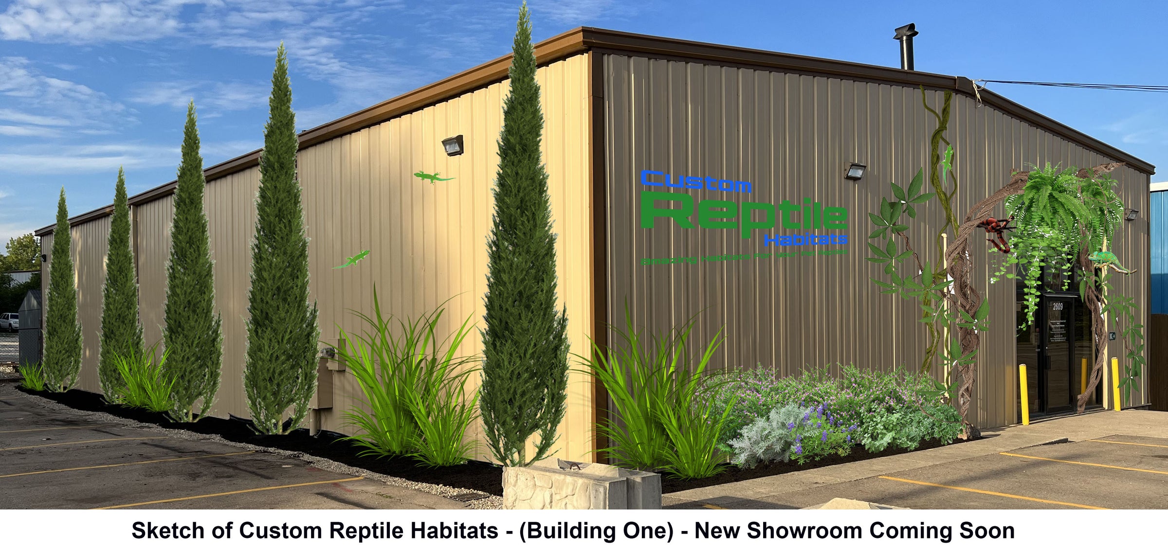 Custom Reptile Habitats Dayton based Showroom is being renovated and will be open soon.  