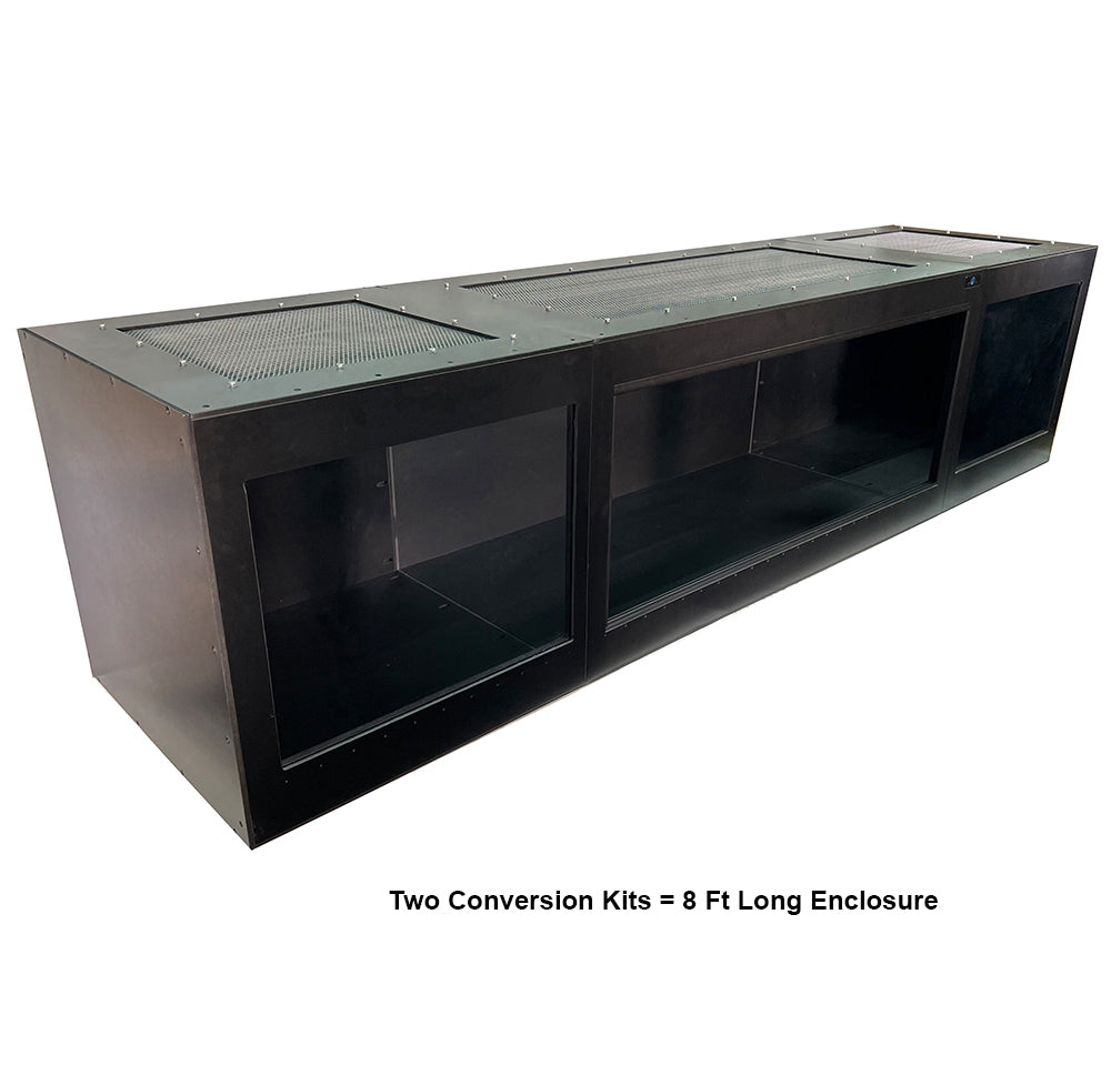 Evolution 4 PVC Reptile Enclosure 2.0 with two extension kits = 8 Foot