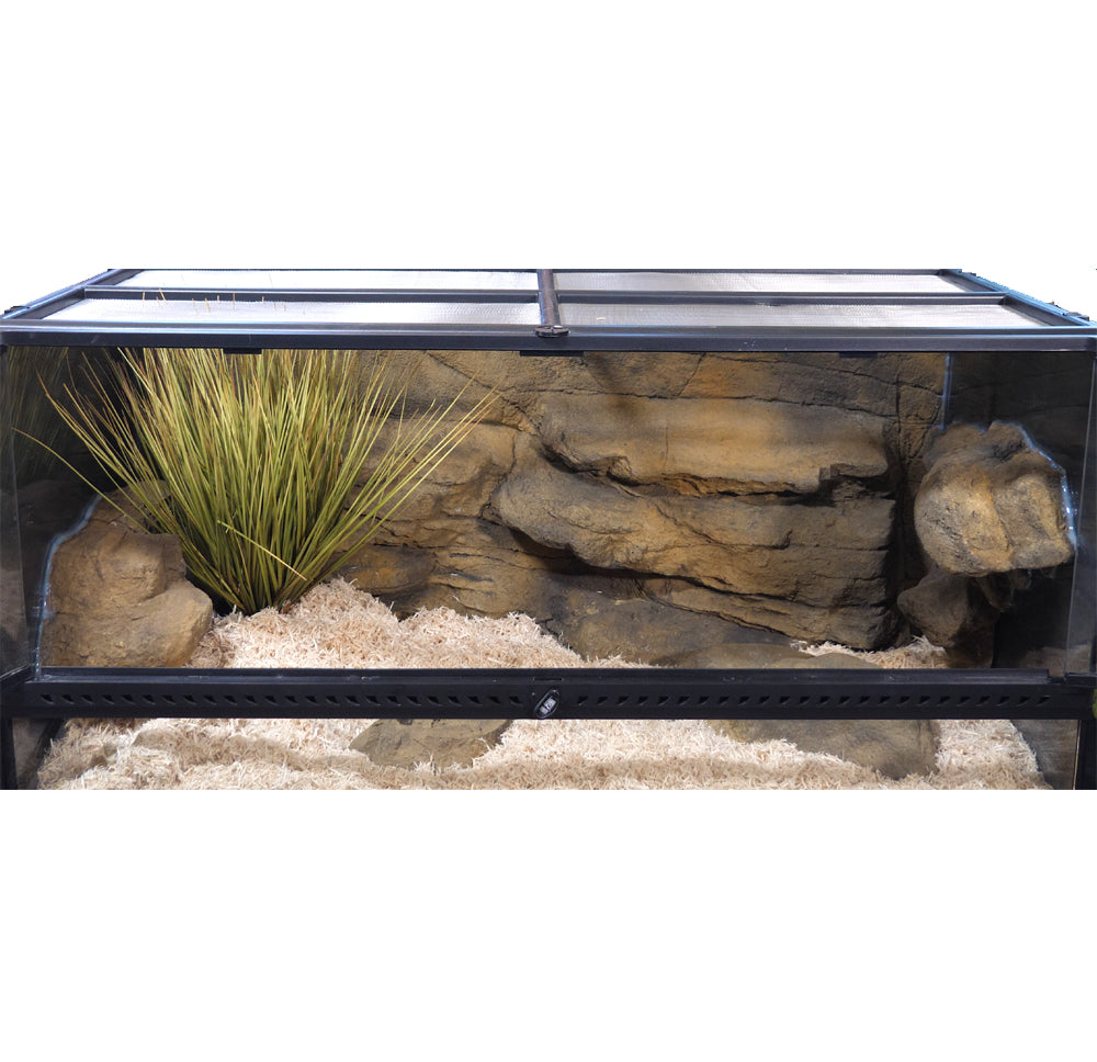 Snake Discovery 40 Gallon Tank Reptile Decor Kit - With Grass Plant