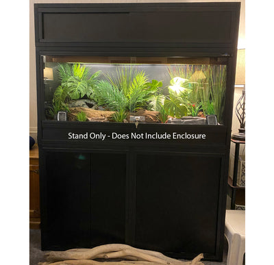4 Foot Stand for Reptile Enclosures and Cages - Full setup