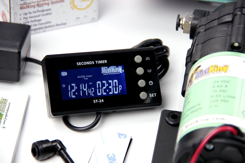Closeup of the Starter Misting System seconds timer